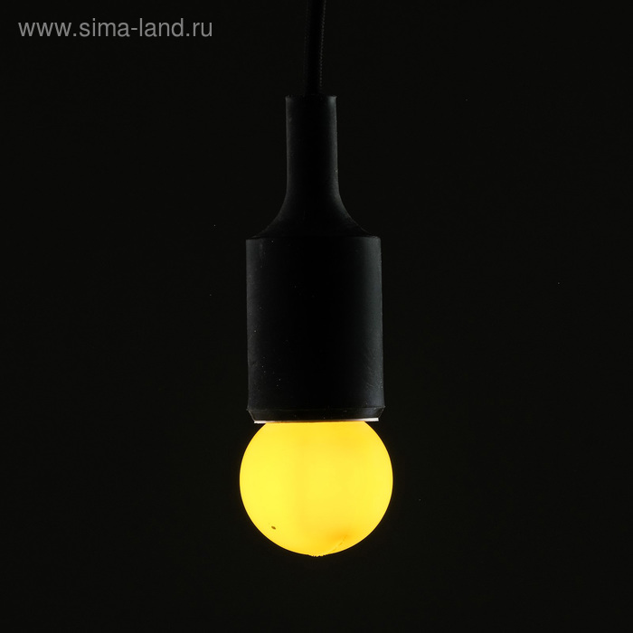 фото Лампа светодиодная декоративная luazon lighting, g45, 5 smd2835, для белт-лайта, желтый