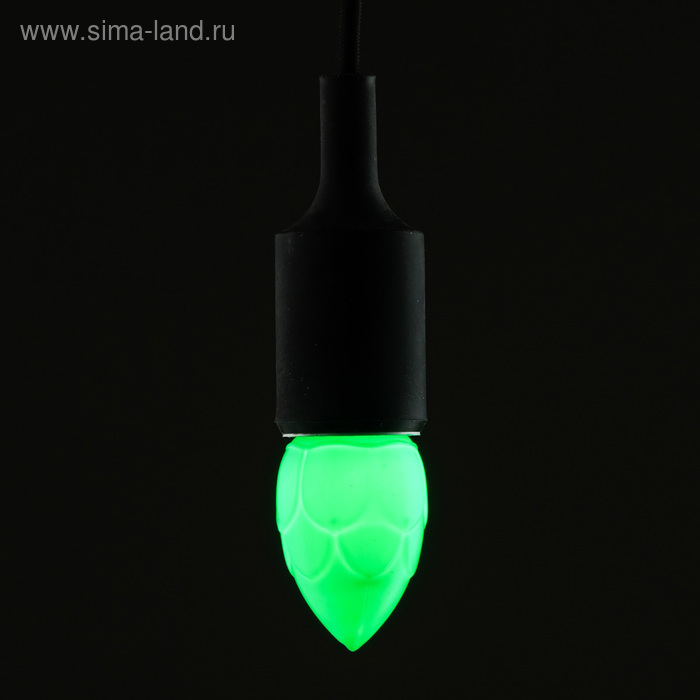 фото Лампа светодиодная декоративная luazon lighting "шишка", 5 smd2835, для белт-лайта, зеленый