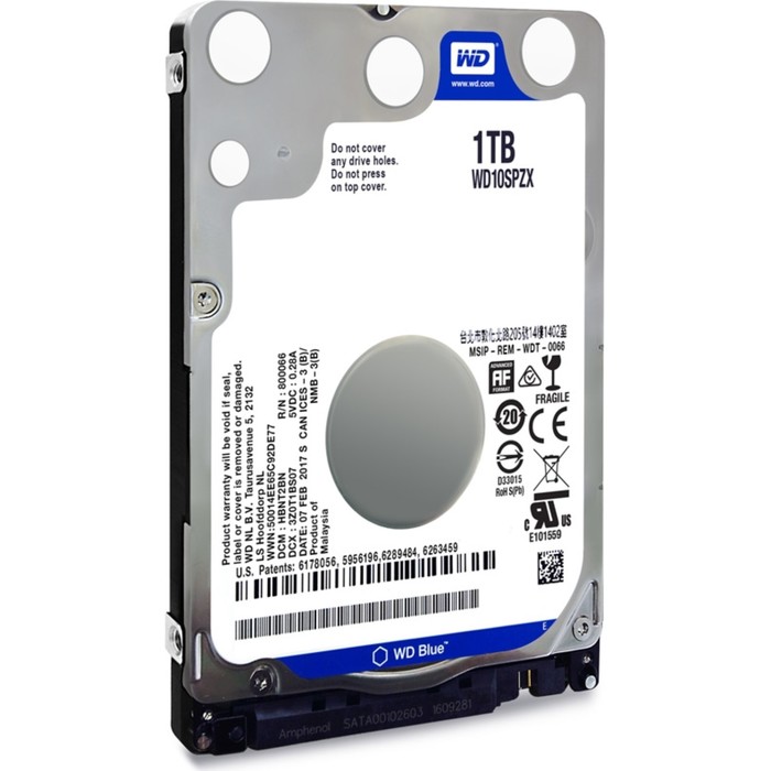 Жесткий диск WD Blue 1Tb (WD10SPZX) SATA-III