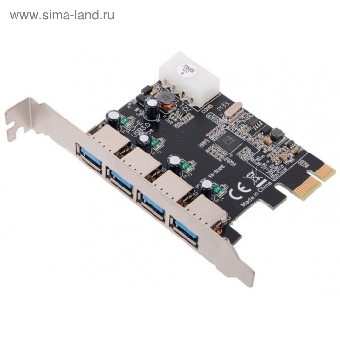 

Контроллер PCI-E VIA VL805 4xUSB3.0 Bulk