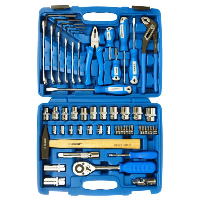 Набор инструмента ЗУБР "ЭКСПЕРТ" 27670-H58, слесарно-монтажный, 58 предметов