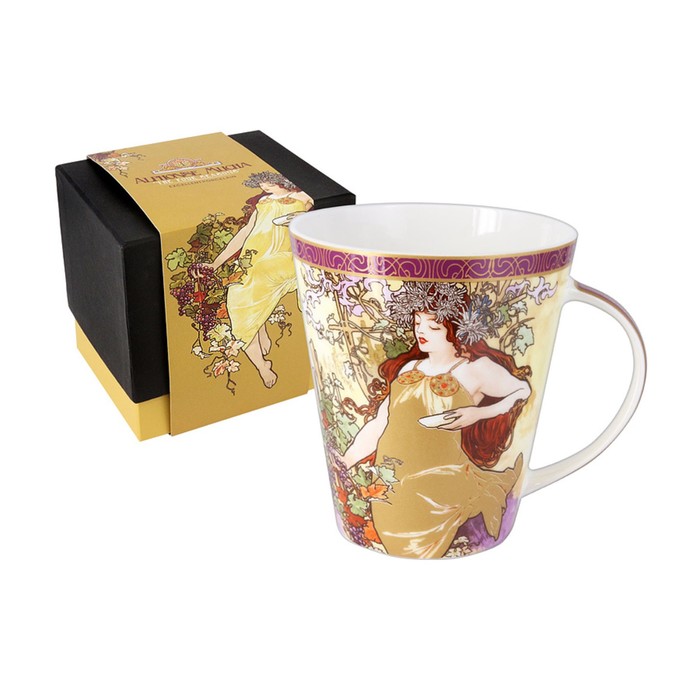 Кружка "Осень А. Муха", в подарочной упаковке