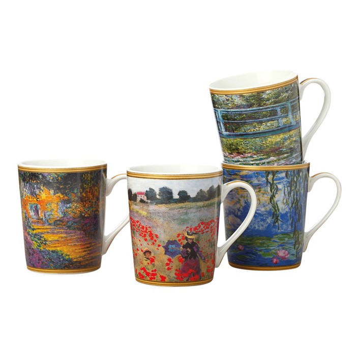 Набор из 4-х кружек "Моне", в подарочной упаковке