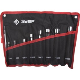

Набор торцевых ключей ЗУБР "МАСТЕР" 27190-H9,торцовые,двухсторонние,усиленные,6-22мм,9 шт