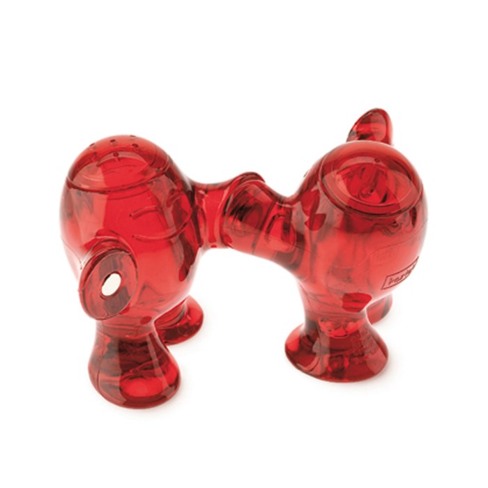 Набор соль, перец Step N Pep Koziol, красный, прозрачный