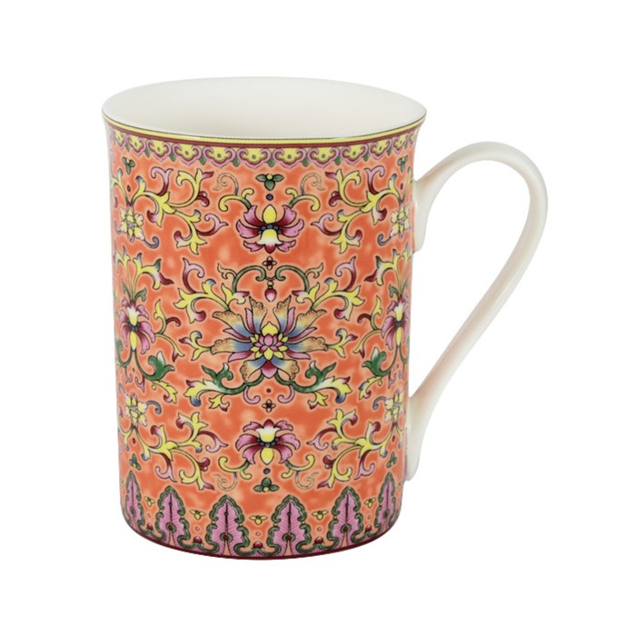 Кружка оранжевая "Восточный дворец" в подарочной упаковке