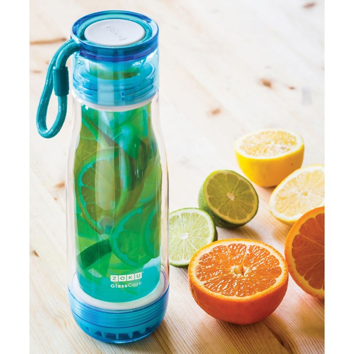 Бутылка Zoku, голубая, 475 мл