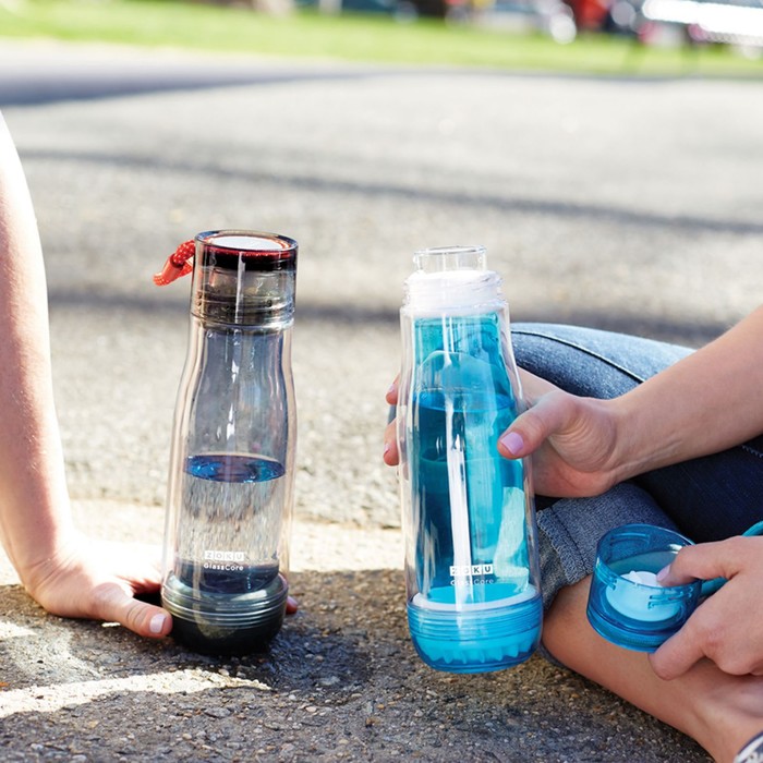 Бутылка Zoku, голубая, 475 мл