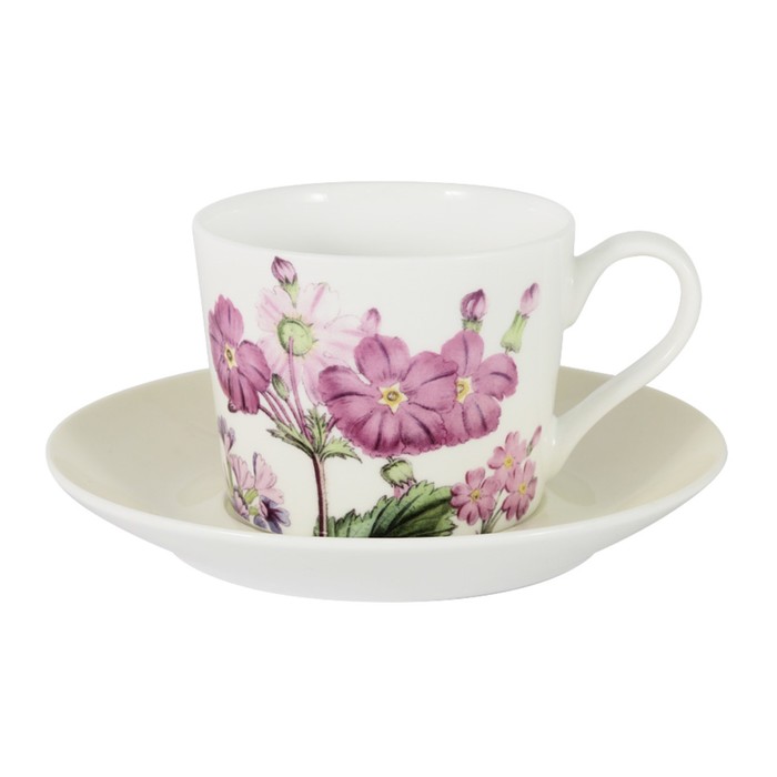 Чашка с блюдцем "Лаура", кремовая, в подарочной упаковке