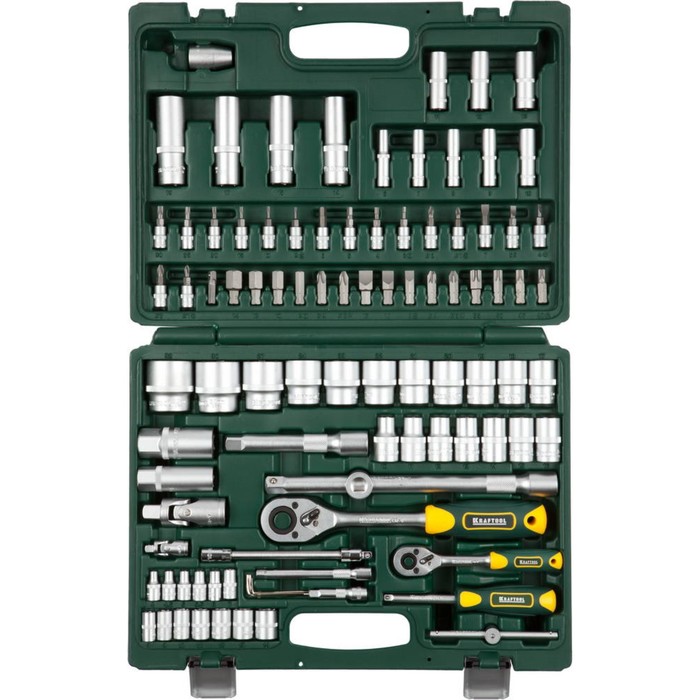 Набор торцовых головок KRAFTOOL "EXPERT QUALITAT" 27883-H95, 1/2", 1/4", 94 предмета