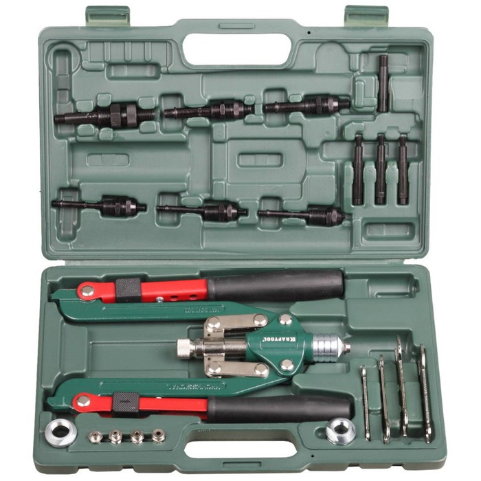 Заклепочник KRAFTOOL "RS-77" 31182, складной, резьбовые