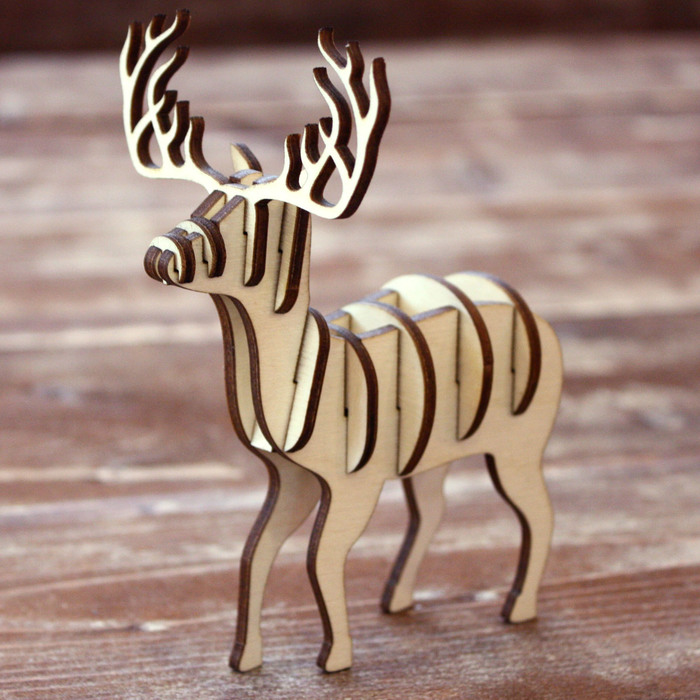 Декоративный элемент для творчества "Олень" (набор 11 деталей)