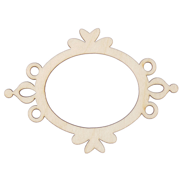 Декоративный элемент для творчества "Рамочка" 8,5х12 см (ДЕК-616)