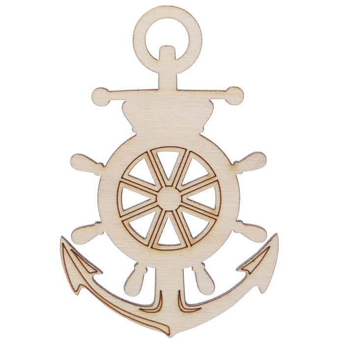 Декоративный элемент для творчества "Якорь" 5,3х8 см (ДЕК-622)
