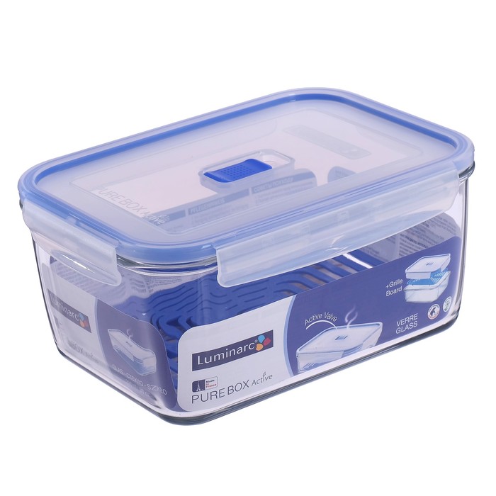 Контейнер квадратный с решеткой 2,9 л Pure Box Active