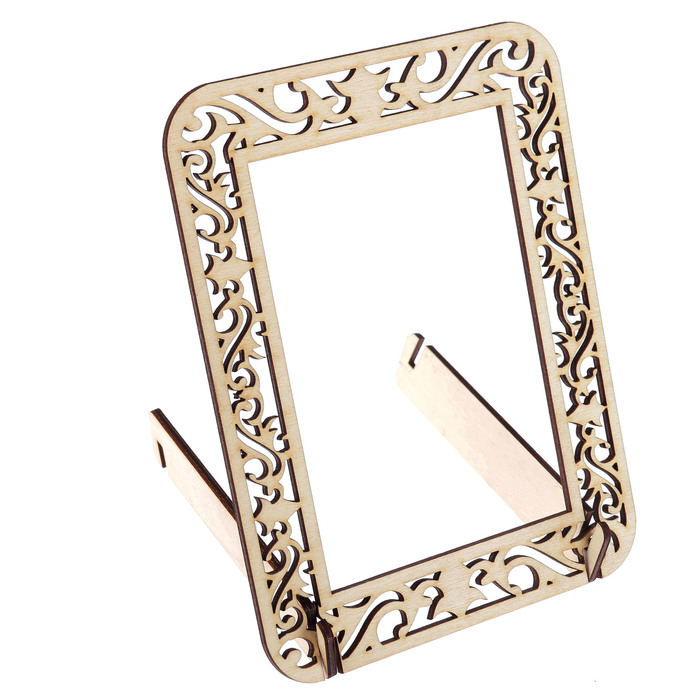 Фоторамка (3 детали) "Узорная на подставке" 14,5х19,1см