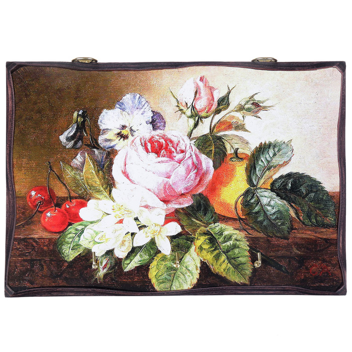 Ключница открытая  "Букет" 18х25 см