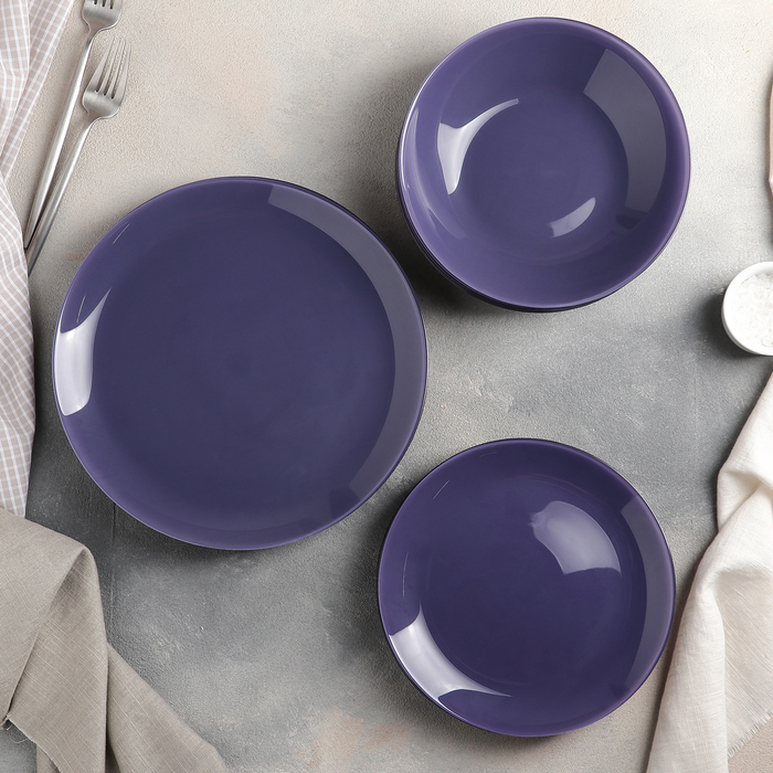 Сервиз столовый Arty Parme, 18 предметов, цвет фиолетовый