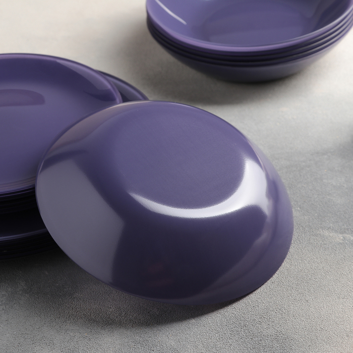 Сервиз столовый Arty Parme, 18 предметов, цвет фиолетовый