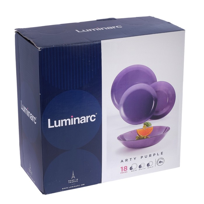 Сервиз столовый Arty Parme, 18 предметов, цвет фиолетовый