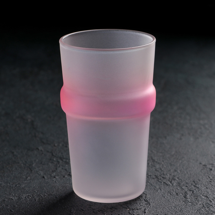 Стакан высокий 320 мл Fluomania, штабелируемый, цвет розовый