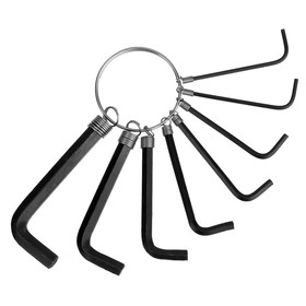 Набор ключей шестигранных на кольце ЛОМ, 1.5 - 6 мм, 8 шт. Ош