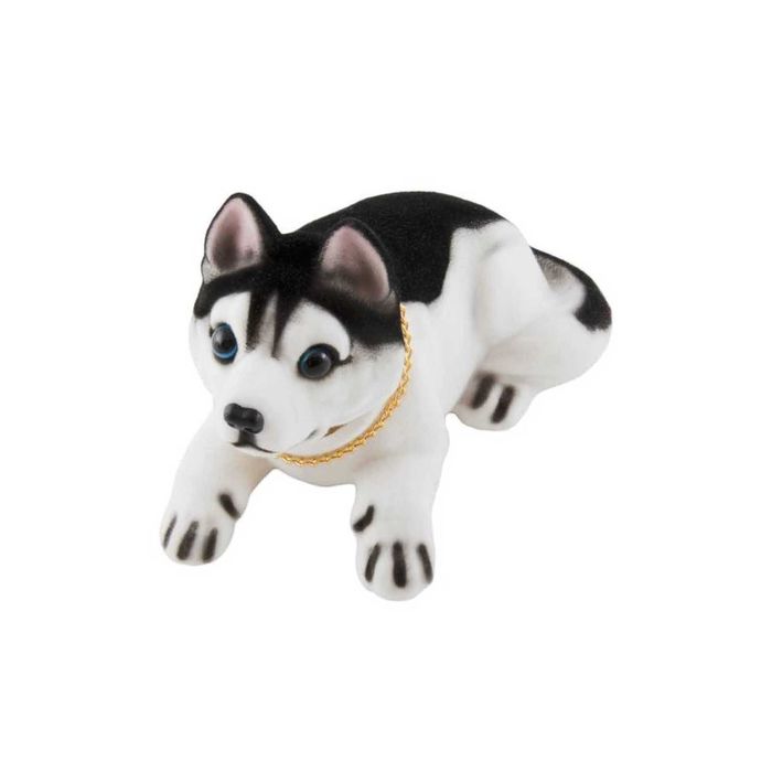 Собака большая в машину с освежителем "Яблоко" SKYWAY, Хаски 16x8x10,5см