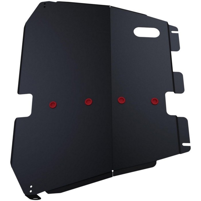 Защита картера и КПП АвтоБРОНЯ для Hyundai Santamo (V - 2.0) 1997-2002, крепеж в комплекте, сталь, 2 мм, 111.02321.1