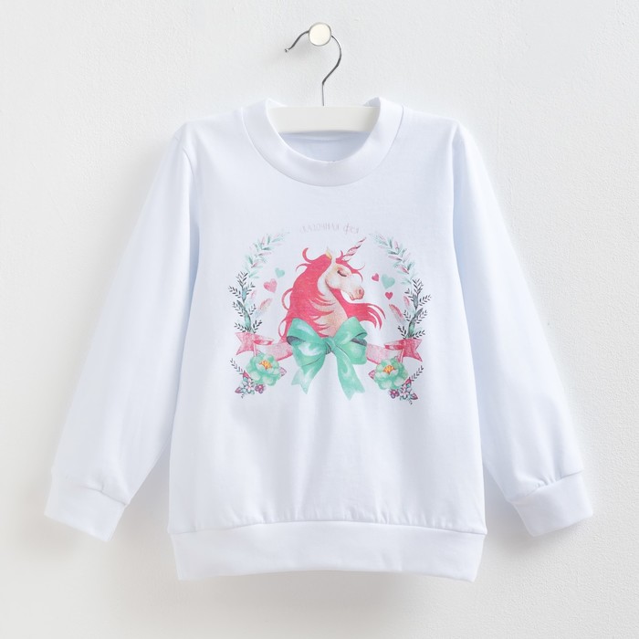Джемпер детский KAFTAN "Единорог" р-р 32 (5-6лет) 100% хл