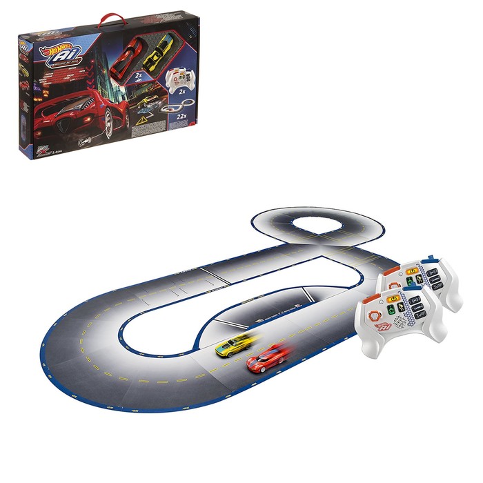 Автотрек умный, 2 машинки, 2 пульта на радиоуправлении
