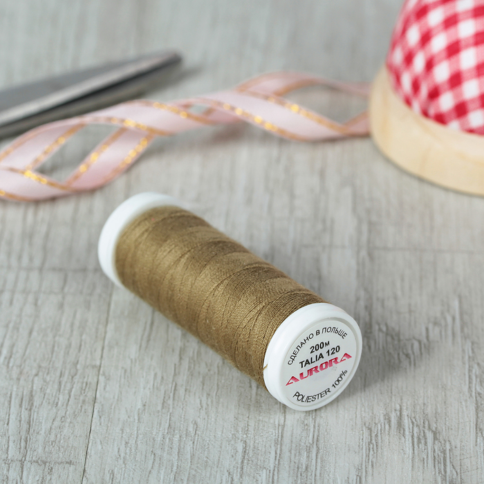 Нитки №120 200м, №826, цвет холодная карамель