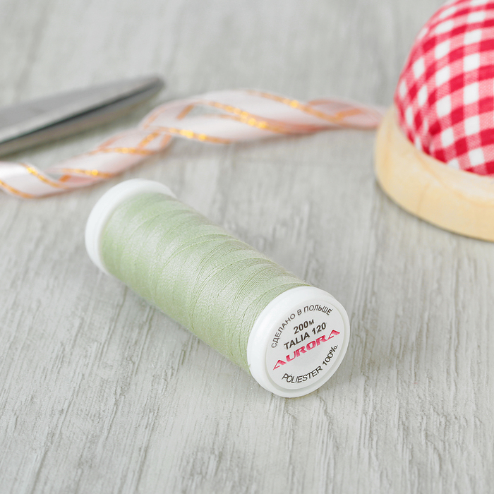 Нитки №120 200м, №872, цвет зелёный