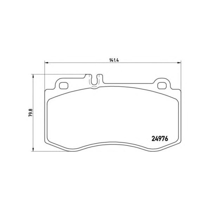 Колодки тормозные дисковые BREMBO P50087