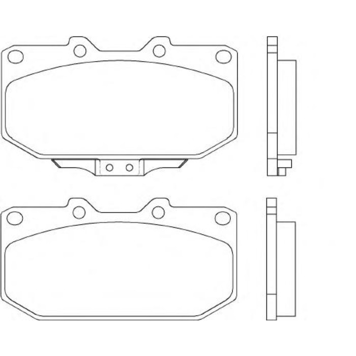 Колодки тормозные дисковые BREMBO P56025