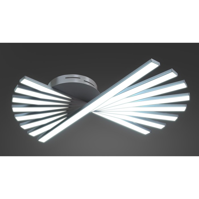 Люстра "Мидори" 60W LED 4000К серый 51x51x13см