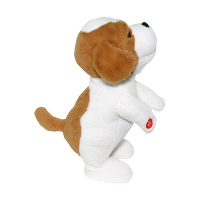 Мягкая музыкальная игрушка "Ласковый щенок белый"