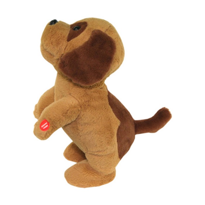 Мягкая музыкальная игрушка "Ласковый щенок коричневый"
