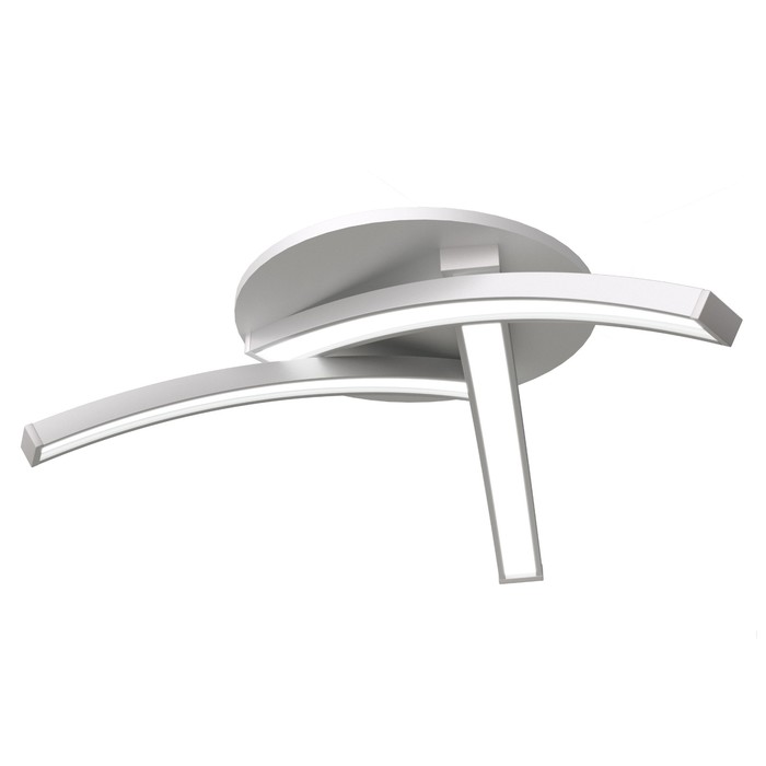 Люстра встраиваемая (Ø11см, H-2,5см) "Наоко" 10W LED 3000К белый 27x22x7,5см