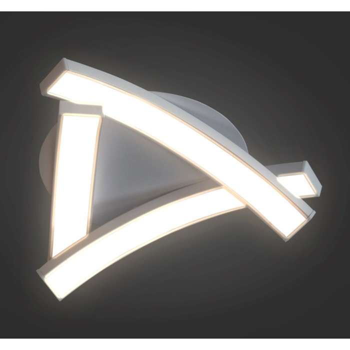 Люстра встраиваемая (Ø11см, H-2,5см) "Масуйо" 10W LED 3000К белый 21,5x20x7,5см