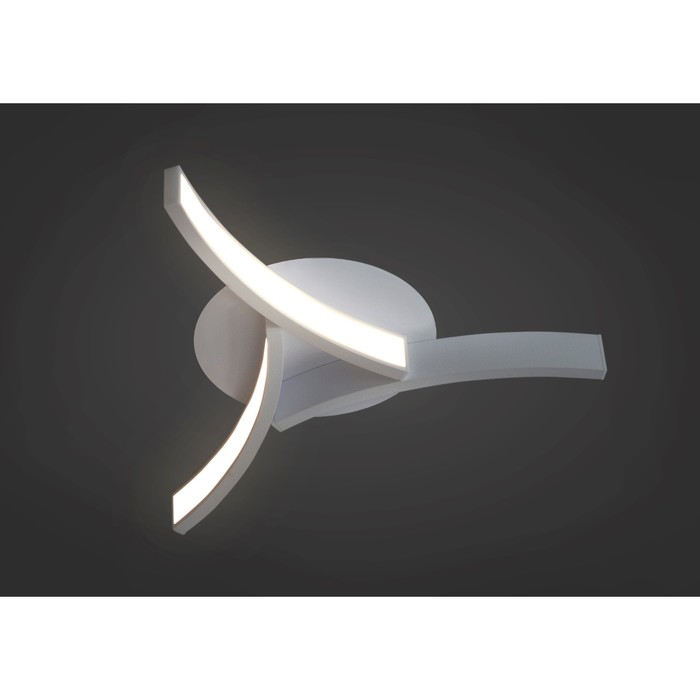 Люстра встраиваемая (Ø11см, H-2,5см) "Камэ" 7W LED 4000К белый 26,5x30x6,5см