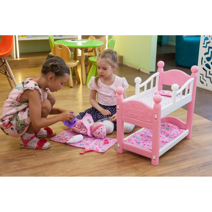 Пупс "Андрюша" с двухъярусной кроваткой и аксессуарами, звуковые функции