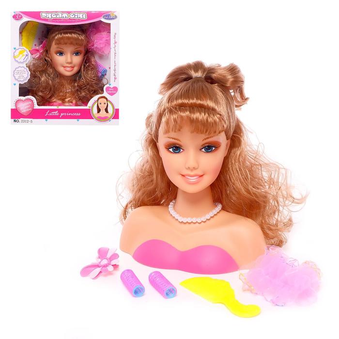 Кукла-манекен для создания причёсок, "Кокетка" с аксессуарами