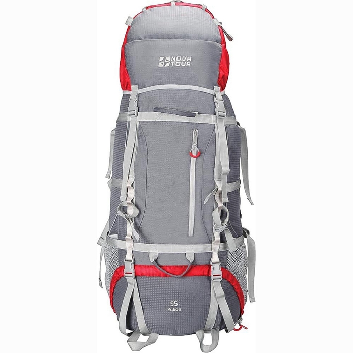 Рюкзак "Юкон 95 V2" Серый/красный
