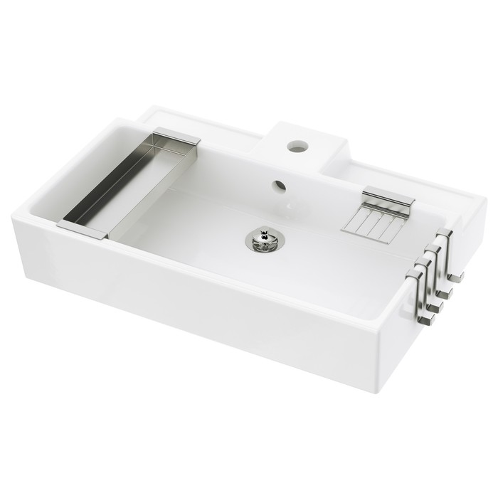Одинарная раковина ЛИЛЛОНГЕН, белый