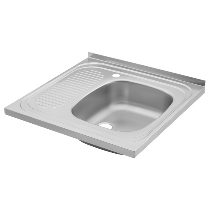 Мойка для кухни "ХЕННАН", с крылом, правая, нержавеющая сталь