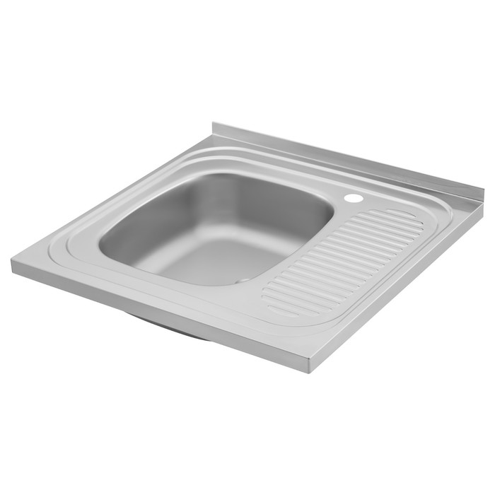 Мойка для кухни "ХЕННАН", с крылом, левая, нержавеющая сталь