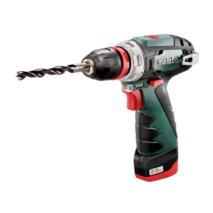 Дрель-шуруповерт аккум. Metabo Power Maxx BS QuickBasic, 10.8В, 2х2Ач, БЗП 10 мм, кейс