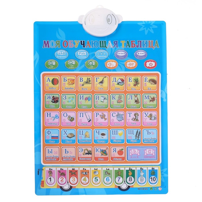 Обучающий электронный плакат "Учимся играя", 10 функций