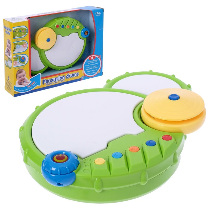 Музыкальная игрушка "Барабанная установка Профессионал", световые и звуковые эффекты