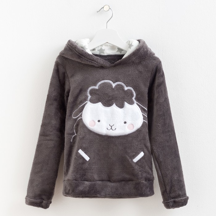 Джемпер детский с капюшоном KAFTAN "Friends" серый, рост 122-128 (34)